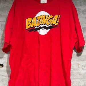 Bazinga! The Big Bang Theory Graphic T-Shirt NWT